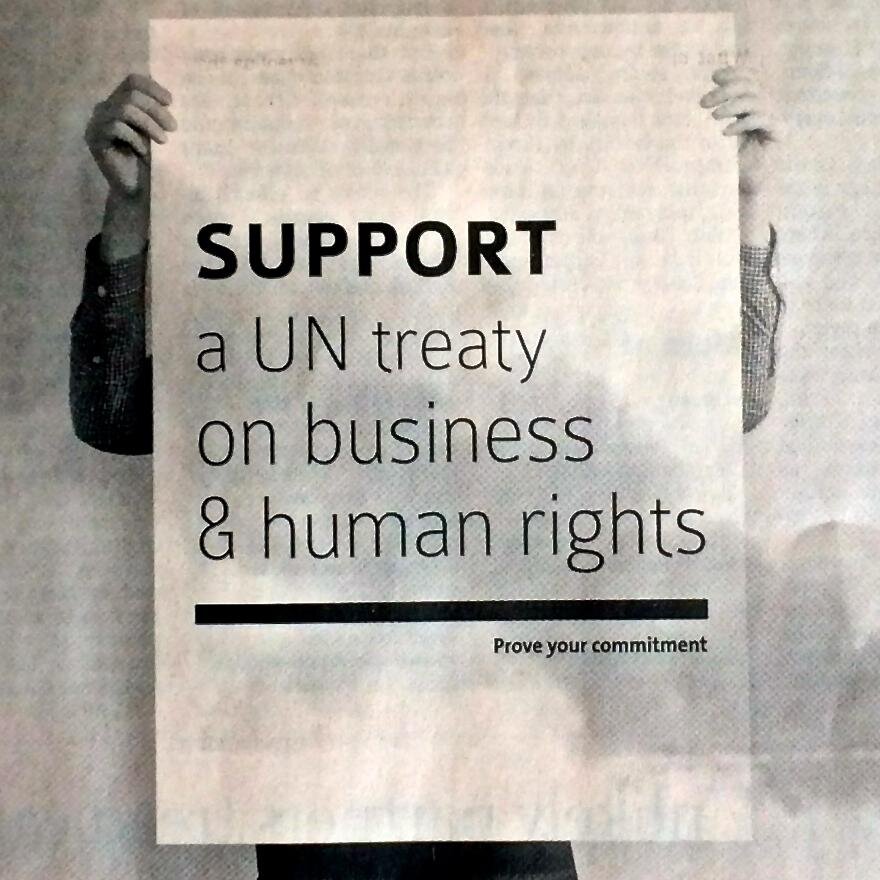 Apoye el Tratado Vinculante sobre Empresas y Derechos Humanos